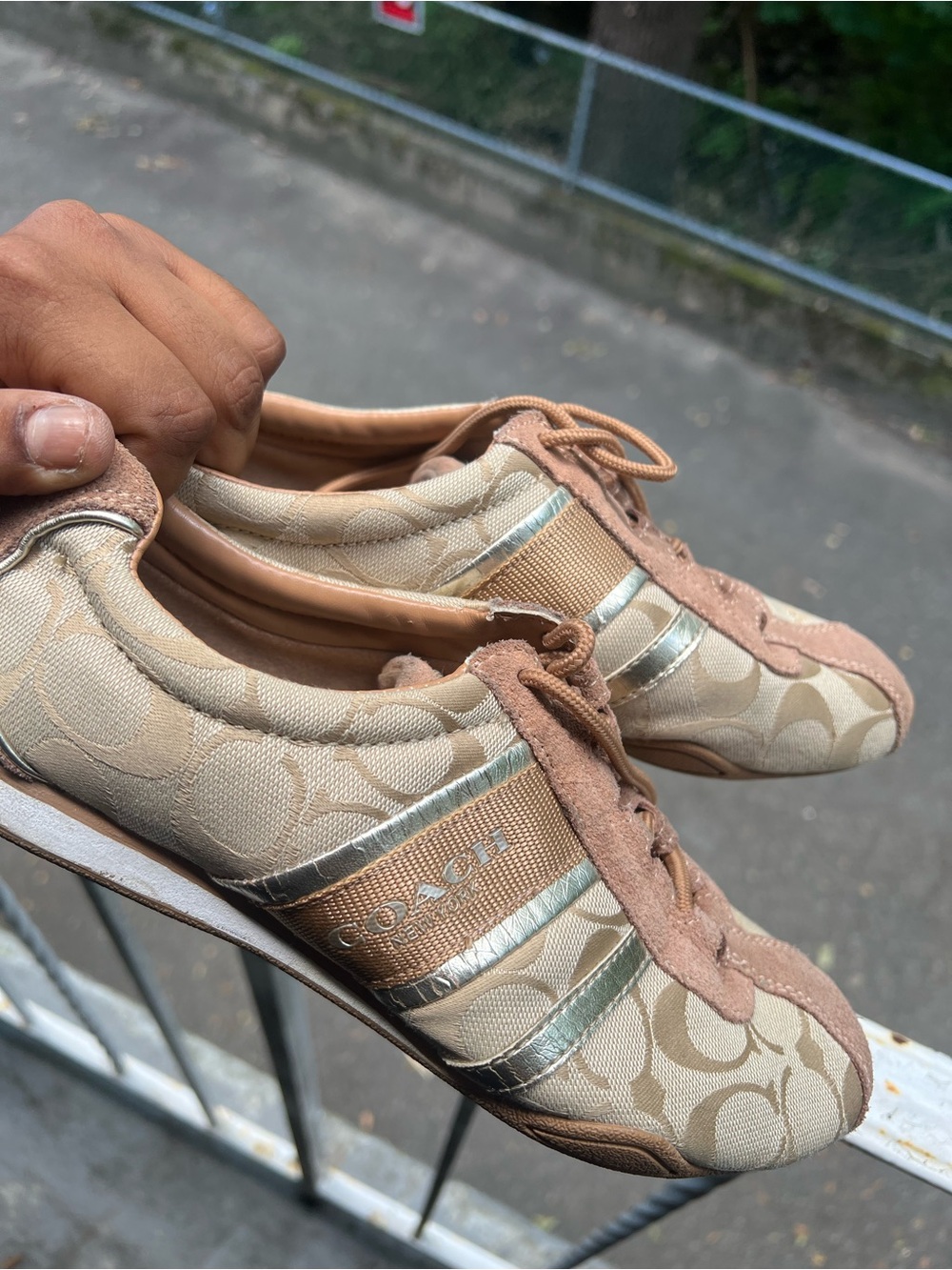 Coach Khaki Remonna Sneakers Size 8